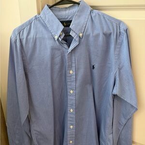Polo Ralph Lauren Men's Light Blue Shirt (Medium)